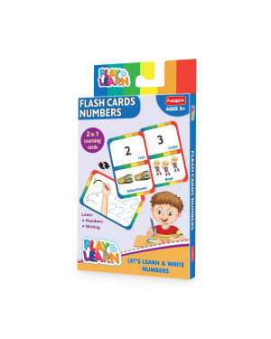 Funskool Play & Learn Flash Cards Numbers,Educational,21 Pieces,Flash Cards,for 3 Year Old Kids and Above,Toy