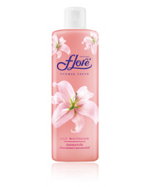 Flore Herbal Shower Cream Lily Whitening 500 Ml