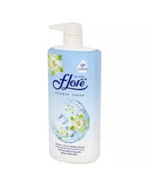 Flore Herbal Shower Cream Snow Lotus Refreshing 500 Ml