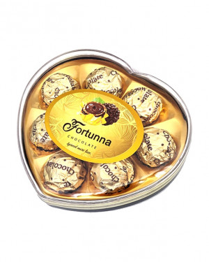 Fortuna Chocolate Golden Heart 8s 100gm