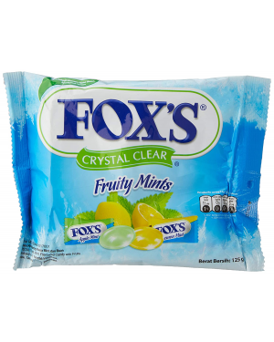 Fox's Crystal Clear Fruity Mints, 125 g