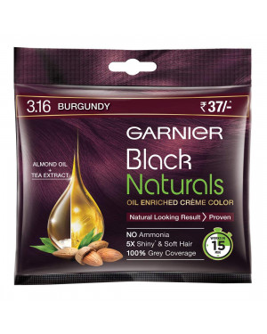 Garnier Black Naturals hair Color, 3.16 20ml