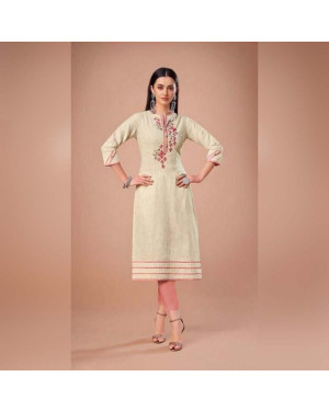FuLoo's Rosy Designer Handloom South Cotton Kurti Only #111
