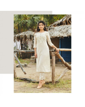 FuLoo's Serein Pure Cotton Designer Kurti in 2 set for Women#03