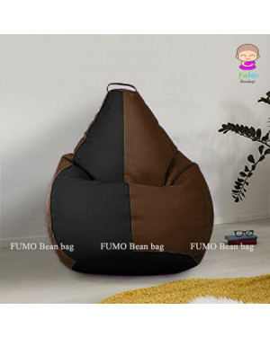 FUMO Classic Dual Color Bean bag -XXXL (Brown&Black)