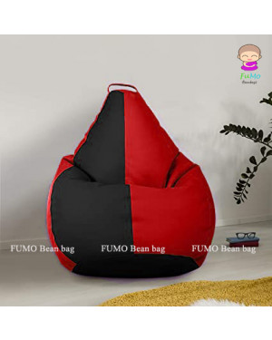 FUMO Classic Multicolor bean bag - XXXL (Red&Black)