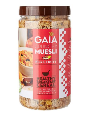 Gaia Crunchy Muesli Real Fruit Jar 1Kg