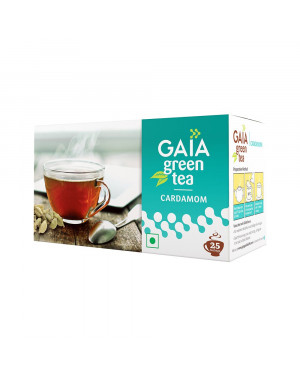 Gaia Green Tea Cardamom 25 Teabags