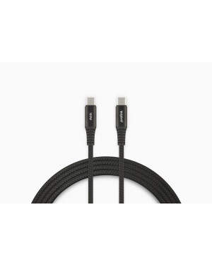 Prolink GCC-100-01 Fast Charging USB C-C 100W PD Data Transfer 2m Nylon Braided Cable(Black)