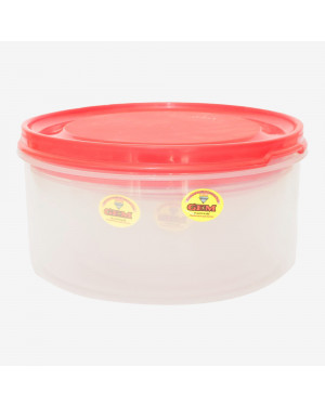 Gem Plastics Red Round Plastic Food Storage Container FSFP 1040