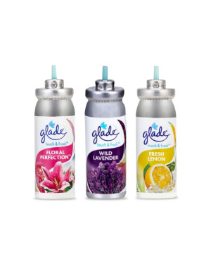 Glade Touch & Fresh Aerosol Air Freshener for Bathroom | 12ml Refill 