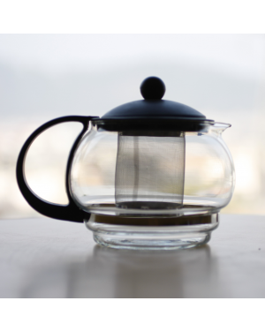 Laughing Buddha - Glass Teapot 880 ml (Lucky Pot)