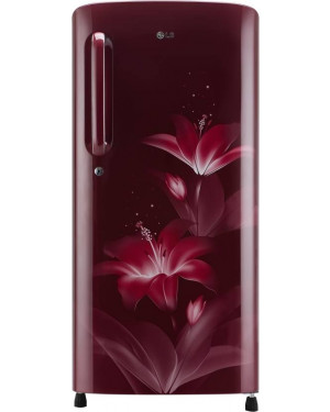 LG 190 L Single Door Refrigerator Ruby Glow GLB205ARGB.ARGQ