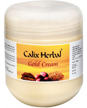 Calix Herbal Organic & Ayurvedic Gold Cream For Women & Men All Skin Types – 500 Gm