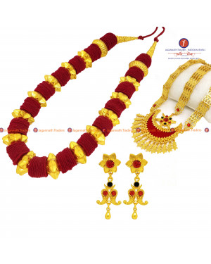 Gold Plated Limbu Jewellery Set For Women