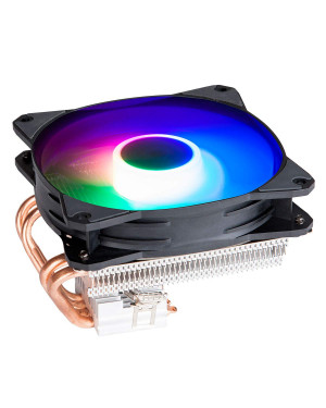 ICE Y- Plus (RGB FAN} Z100 CPU Air Cooler 4 Heatpipes Heatsink 95W Radiator with 120mm Low Profile LED Fan for Intel LGA1151 and AMD AM4