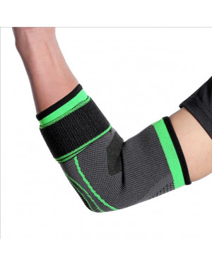 Green Elastic Orthopedic Elbow Support Arm Compression Sleeve