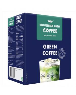 Colombian Brew Coffee Green Coffee Powder, Hot & Cold Brew 10 Bags (For Weight Loss)