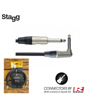 Treasure Music - Stagg NGC3PLR Guitar Instrument Cable, 3m