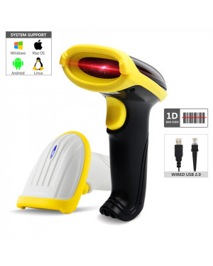 M-3100 Wired 1D Barcode Scanner-black color