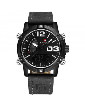 Naviforce Men Dual Movt Watch NF9095M Black