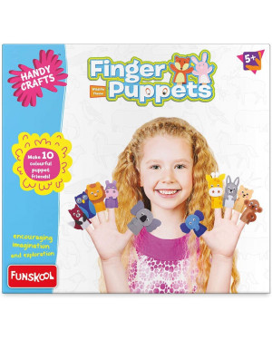 Handycrafts Finger Puppets, Puppet Maker, Felt Crafts, Art and Craft kit