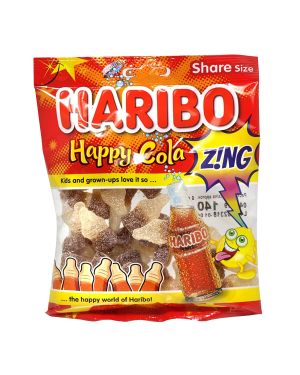Haribo Happy Cola Zing, 160g Pouch