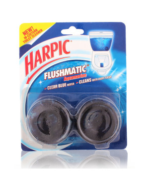 Harpic Flushmatic In-Cistern Toilet Cleaner Blocks, Aquamarine - 100 g