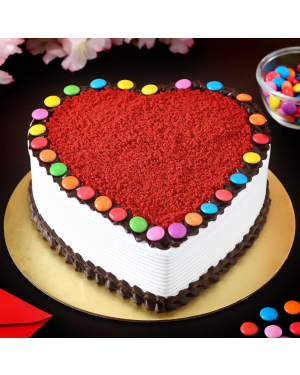 Hearty Red Velvet Gems Cake 1 Pound