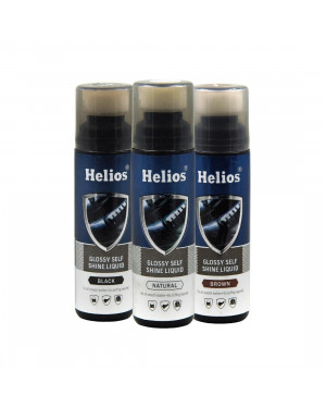 Helios Glossy Self Shine Liquid for all Leathers - 75 ml