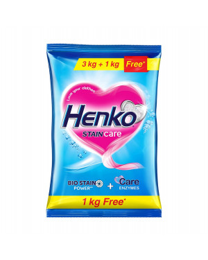 Henko Stain Champion Oxygen Power Powder- 3 kg with 1 kg Free