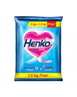 Henko Stain Care Powder - 5 kg with Free 1.5 kg