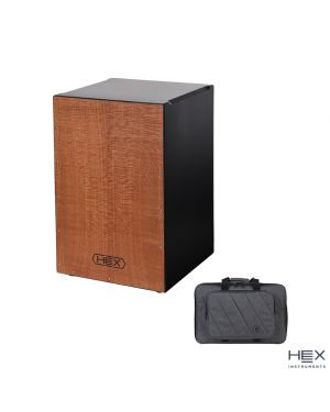 Hex HJ200LW Lacewood Cajon with Deluxe Bag