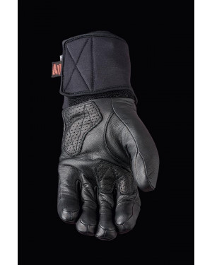 FIVE HG4 WP Black Heated & Weatherproof Leather Winter Gloves for Motorcycle/Scooter