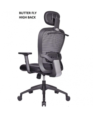 Tulip High Back CTS Chair-Black (TP BUTTERFLY)