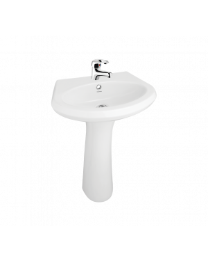 Hindware Ariel 10100 Pedestal Wash Basin 55 × 40 × 79 cm