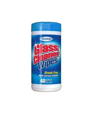 Homebright Glass Cleaner Wipes 40wipes
