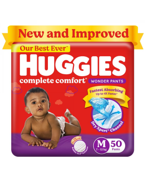 Huggies Wonder Pants Medium Size Diapers - 50 Count for 7-12kg