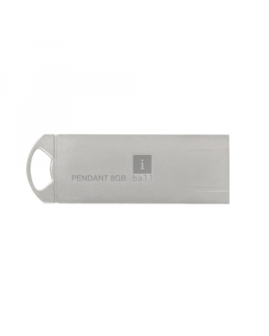 iBall Pendant 8 GB Pendrive - USB 2.0 Flash Drive OS Compatibility with Windows and Mac (Silver)