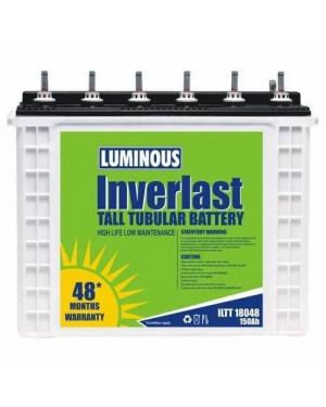 Luminous Inverlast ILTT 18048N 150 Ah Tall Tubular Inverter Battery for Home, Office & Shops