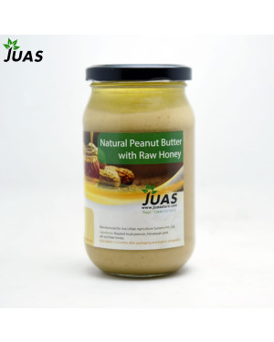 Juas Peanut Butter With Raw Honey 395g