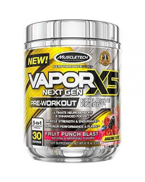 MuscleTech Vapor X5 | Pre Workout Powder for Men & Women | PreWorkout Energy Powder Drink Mix 232g