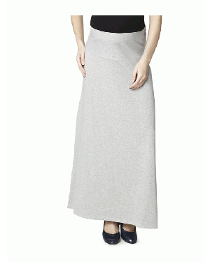 Nine Maternity Comfy Jersey Skirt In Grey Melange 3031