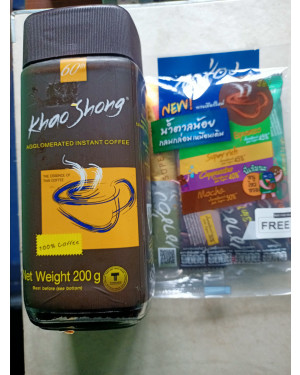 Khao Shong Agglomerated Instant Coffee 200 Gm(Free coffee Mix Powder (whole))