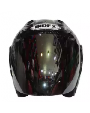 Index Adventure Open Face Black Helmet