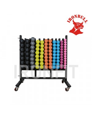 Iron Bull Dumbbell Stand with wheel 100605A