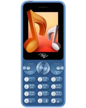 Itel Muzik 400 it5092 2.4" Dual Sim - Big Speaker Keypad Phone Blue