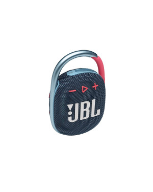 JBL Clip 4 Portable Bluetooth Speaker, JBL Pro Sound, Punchy Bass, Ultra-Portable Design, Integrated Carabiner, Clip Everywhere, IP67 Waterproof + Dustproof, 18H Battery BluePink