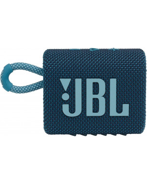 JBL Go 3: Portable Speaker with Bluetooth, Built-in Battery, Waterproof and Dustproof Feature Blue