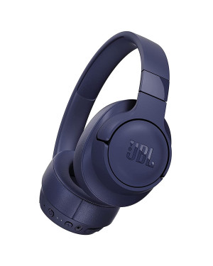JBL Tune 760NC, Over Ear Active Noise Cancellation Headphones with Mic, up to 50 Hours Playtime, JBL Pure Bass, Google Fast Pair, Dual Pairing, AUX & Voice Assistant Support for Mobile Phones (Blue)